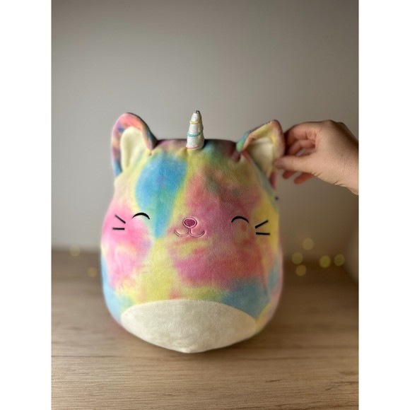 Kellytoy Toys Squishmallow Galeria Caticorn Rainbow Pastel Tie Dye